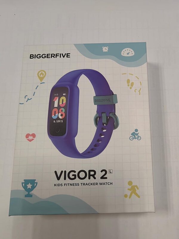 BIGGERFIVE Vigor 2 Fitness Tracker Watch for Kids Girls Boys Ages 5-12, Activity Tracker, Pedometer, Heart Rate Sleep Monitor, IP68 Waterproof Calorie Step Counter Watch, Alarm Clock, Great Kids Gift - Image 10