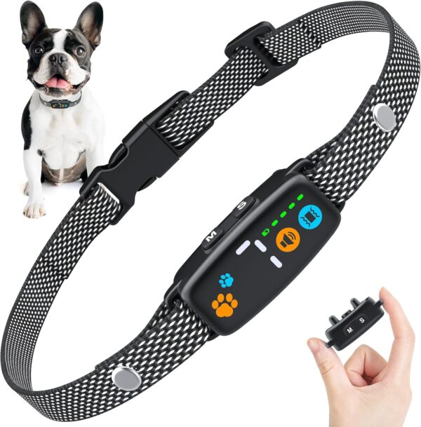 Anti Bark Collars for Dogs, Humane No Shock Bark Collar, Vibration & Beep, 7 Adjustable Sensitivity Levels, Rechargeable Stop Dog Barking Collar for Small Medium Large Dogs with IPX7 Waterproof - Image 2