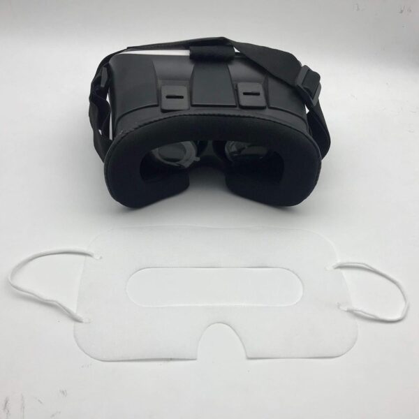 100 Pack Disposable VR Mask Sanitary VR Eye Covers Universal Sanitary VR Mask for VR Face Mask,Virtual Reality Face Mask Compatible with most vr headset White - Image 3