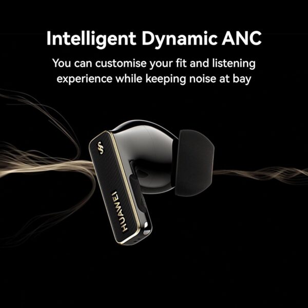 HUAWEI FreeBuds Pro 4 Wireless Earbuds, Bluetooth Headphones with Lossless Sound Quality, Clear Calls, Intelligent Dynamic ANC, Silver String Design, 33 Hours Battery Life, iOS & Android, Black - Image 5