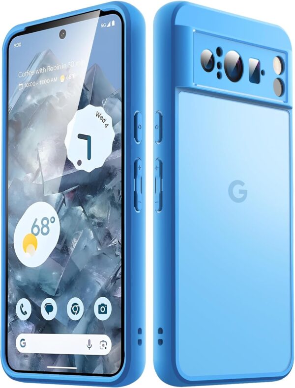 JETech Matte Case for Google Pixel 8 Pro 6.7-Inch 2023, Frosted Translucent Back Protective Slim Phone Cover, Anti-Fingerprints (Bay) - Image 2