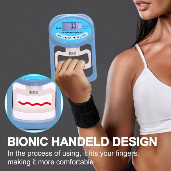 Fvoagaou 1 Pcs Hand Dynamometer Electronic Hand Dynamometer Hand Dynamometer Grip Meter Electronic Measurement 265 Lbs Hand Strength - Image 4