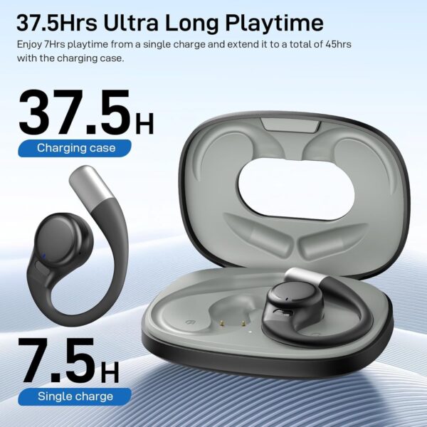 Wireless Earbuds For Samsung Galaxy S25 Edge/S25/S25+/S25 Ultra – Bluetooth 5.4 Sports Earphones With Ear Hooks, HiFi Stereo, Noise Reduction, IPX5 Waterproof, Built-in Mic, Fast Charging Case - Image 8