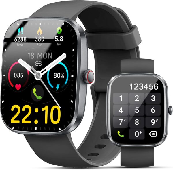 Smart Watch for Men Women, Smart Watches Answer/Make Calls, Fitness Watch with Heart Rate/Sleep Monitor, 100+ Sport Activity Tracker Step Counter, IP68 Waterproof Fitness Tracker for Android iOS - Image 2