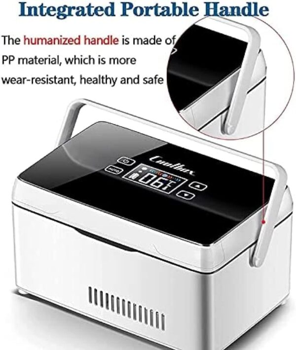 Insulin Cooler,Portable Smart Mini Refrigerator,Mini Insulin Refrigerator 0-18 °C,for Car/Travel/Aircraft,with Shoulder Bag,2Battery - Image 6