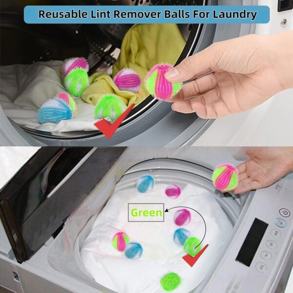 8 Packs Reusable Pet Hair Remover for Washing Machine - Silicone Lint & Fur Trap with Cat Paw Design, Dog Hair Remover for Laundry & Clothes, Durable Washing Machine Hair Collector - Image 7