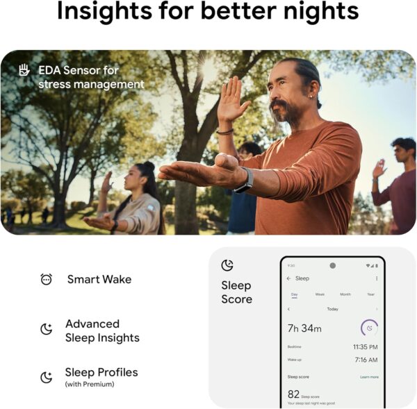 Google Fitbit Charge 6 Activity Tracker with 6-months Premium Membership Included, 7 days battery life and Google Wallet and Google Maps, Porcelain / Silver Aluminium - Image 5