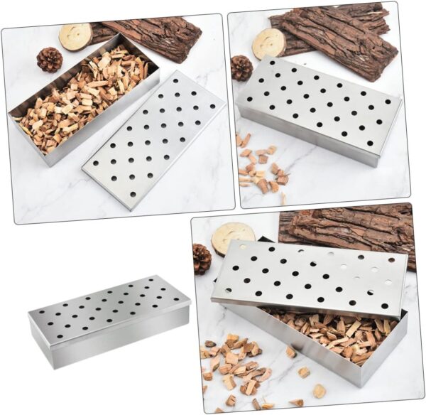 VICASKY Stainless Steel Pellet Smoker Box Bbq Tool Evenly Distributed Smoke Holes Transform Your Cooker Smoke Generator - Image 9