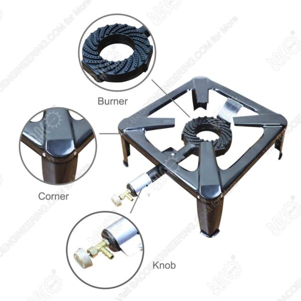 BACOENG 5.33 kw output Cast Iron Large Gas Burner Boiling Ring Restaurant Catering Camping Stove - Image 8