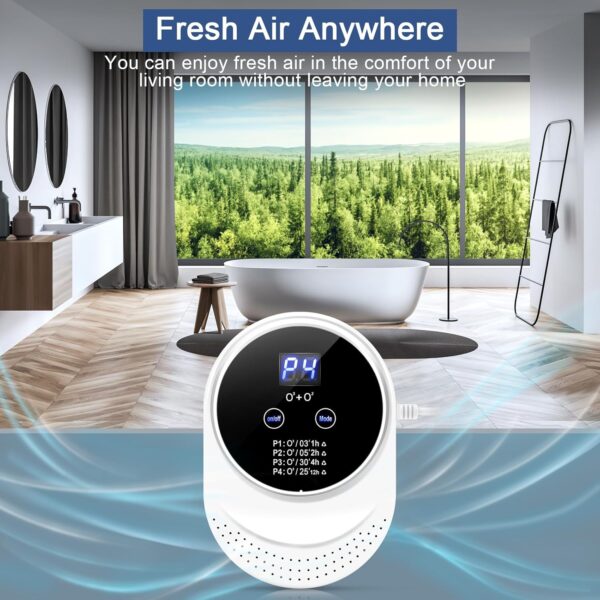 Ozone Generator, Air Purifier for Home Bedroom, Negative Ion Generator 300mg/h Ozone Machine Odor Removal for Home, Pets, Portable Ozone Generator Suitable for Toilets, Living Room, Pet Room, Kitchen - Image 10