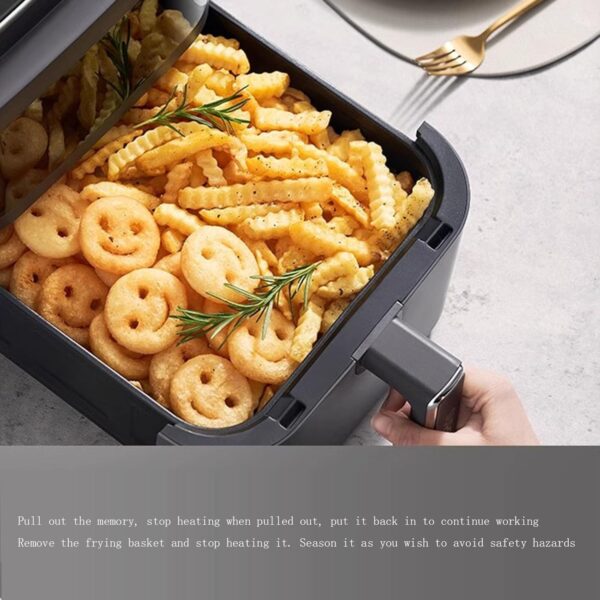 6L capacity multifunctional smart electric fryer air fryer visual air fryer - Image 4