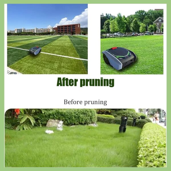 YLANMEI Robotic Lawnmower with App with Docking Station(Cordless Lawn Mower Robot Up to 1500 sq m & Up to 25% Gradient 20-55 mm Cut Height Up to 120 Minutes Runtime),A - Image 4