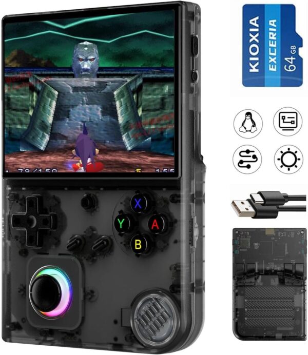 RG40XXV Handheld Game Console RG 40XXV 4.0'' IPS Screen with 64G TF Card Pre-Installed 5228 Games Supports 5G WiFi 4.2 Bluetooth Online Fighting,Streaming and HD Retro Emulator RG40XX - Image 2