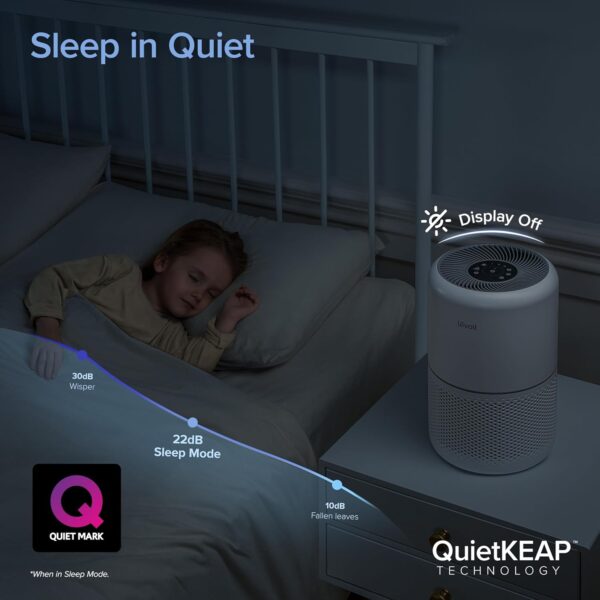 LEVOIT Smart HEPA Air Purifiers for Home Bedroom 104m², Washable Filter with Pet Mode & Smart Wifi Air Purifier for Home Bedroom 100m², CADR 240m³/h, HEPA Filter with Real Time - Image 8