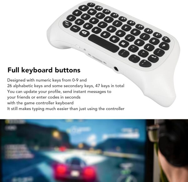 Controller Keyboard for Xbox with Wireless Connection,Full Keyboard Buttons and Chatpad for Xbox Series X S and One S Controllers - Image 3
