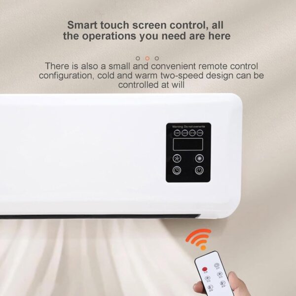 mivceklw Reversible Split Air Conditioner,Portable Ductless Air Conditioning Wall Unit | Compact for Bedroom Bathroom Living Room - Image 3