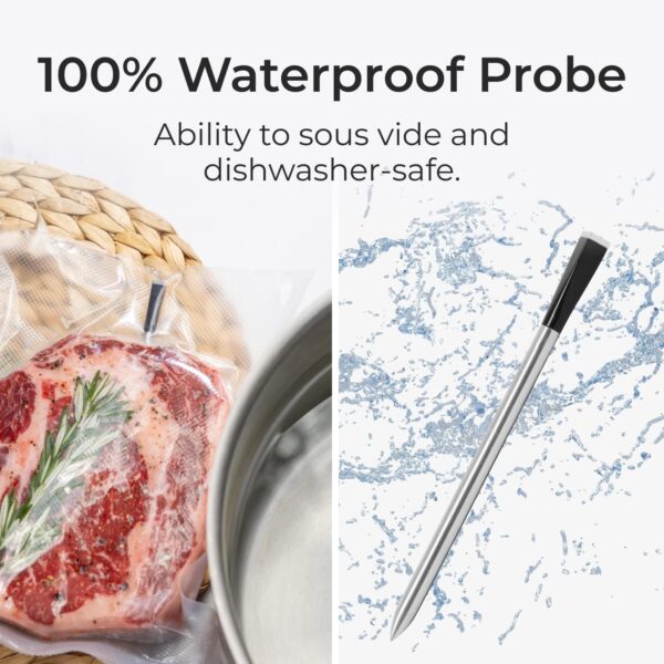 MEATER Plus | 50m Long Range Smart Wireless Meat Thermometer for The Oven Grill Kitchen BBQ Smoker Rotisserie with Bluetooth and WiFi Digital Connectivity - Image 8