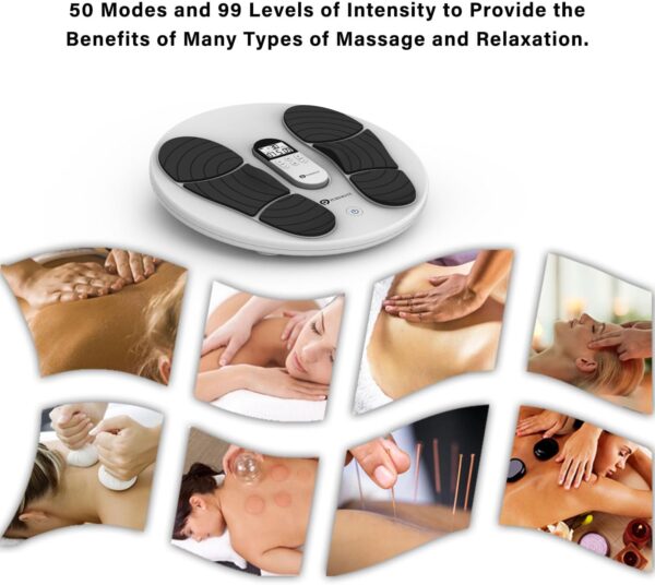 PureMate Foot Circulation with 99 Intensity Levels & 50 Modes, EMS & TENS Massager, Improve Blood Circulation & Reduce Swelling in Feet & Ankles, Medically Certified for Diabetics & Swelling Relief - Image 5