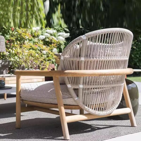 3 Pieces Patio Furniture Set Outdoor Sectional Chairs, Patio Conversation Sets With Coffee Table For Porch, Garden, Backyard - Image 5