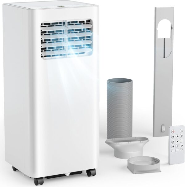 Air Conditioning Unit - Portable Air Conditioner, 4-in-1 - Cooling, Fan, Dehumidifier & Sleep Mode | Remote Control, Digital Display, 24H Timer,Window Kit,Energy Efficient | Covers 215 sq.ft - Image 2