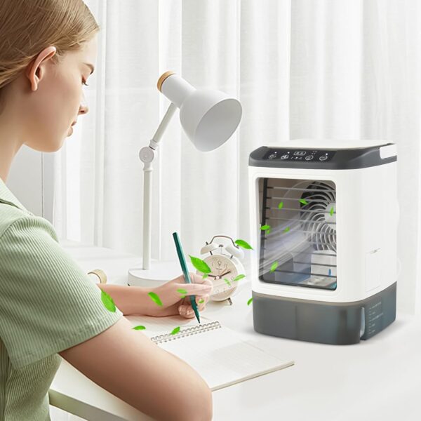 Portable Air Conditioner - AC Cooling Unit Fan, Evaporative Air Cooler | Home Office Personal Portable Air Conditioning System, Advanced Heat Dispersal - Image 3