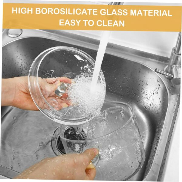 VINTORKY Instant Noodle Pot Lid Glass Soup Pot Cooking Pot Heat Resistant Stove Bowl Glass Home Cooking Pot Easy to Use - Image 6