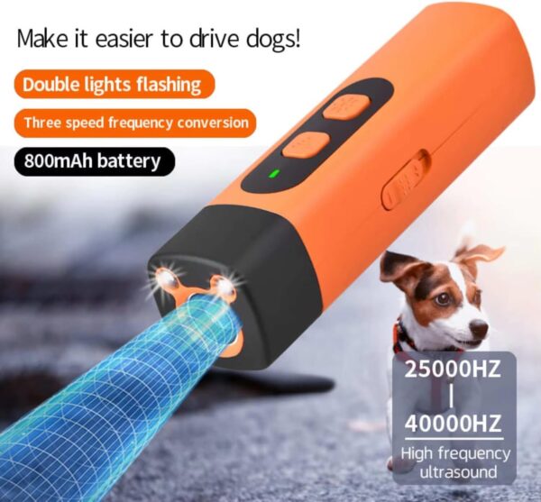 The BarkShield Pro - Bark Shield Anti Barking Device for Dogs, 2025 New Dog Bark Deterrent Device with HD Display and LED Flashlight, Stop Bad Behavior Without Yelling or Swatting (2PCS-Black) - Image 5