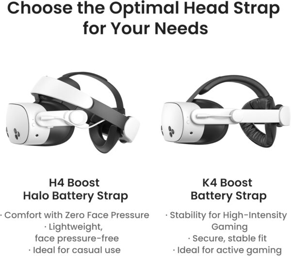 KIWI design K4 Boost Comfort Battery Head Strap Accessories for Meta/Oculus Quest 3/3S, Dual Charge the VR Headset and Battery Strap in 2.5h - Image 8