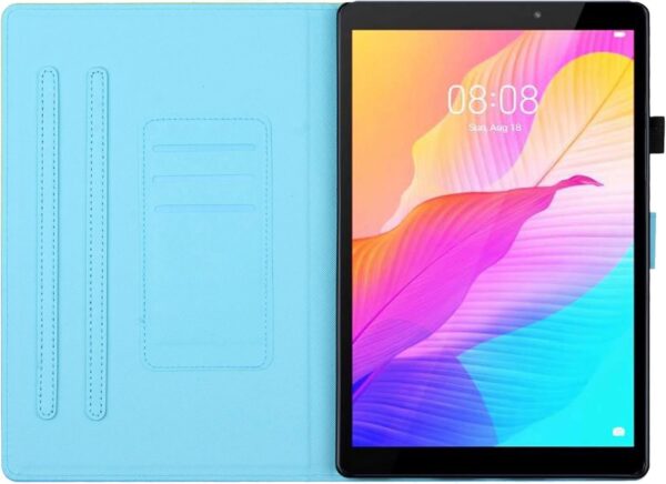 DayQiQiPu Case for Amazon Fire HD 8/HD 8 Plus (8 Inch, 12th/10th Gen, 2022/2020) PU Leather Sunlit Sea Wave Pattern Flip Stand Card Slots Protective Cover with Auto Wake/Sleep,04 - Image 4