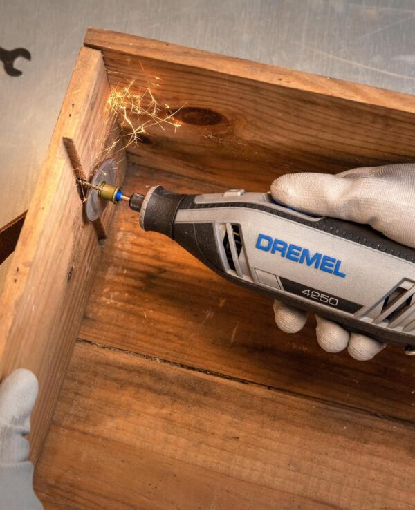 Dremel 4250 Rotary Tool 175 W, Multitool Kit with 6 Attachments 128 Accessories, 175W Motor with Electronic Feedback, Variable Speed 5.000-35.000 RPM - Image 6