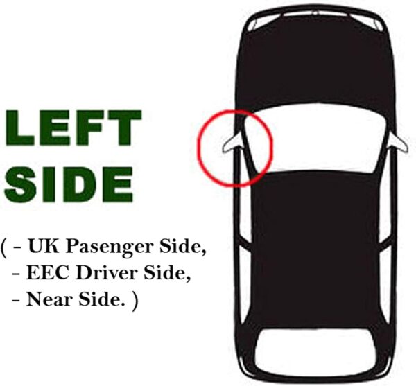Hightecpl 18LS Left Passenger Side Convex Door Wing Mirror Glass - Image 3