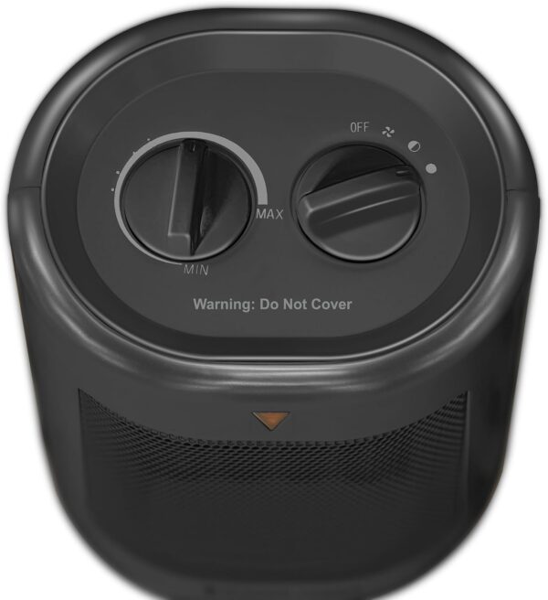 Russell Hobbs 2000W/2KW Electric Heater in Black PTC Ceramic Space Heater, Portable Oscillating 2 Heat Settings Overheat Protection, Adjustable Thermostat 20m2 Room Size RHFH1008B, 2 Year Guarantee - Image 7