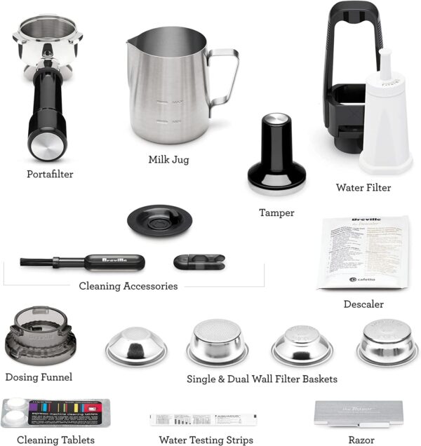 Breville Barista Touch Espresso Machine BES880DBL, Damson Blue - Image 9