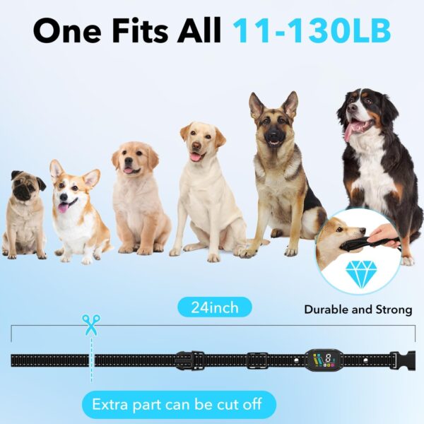 Smart Anti Bark Collar for Small Medium Large Dogs, Smart Training Collar with 8 Adjustable Sensitivities, Beep and Vibration - Image 5