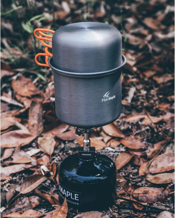Fire-Maple Camping Pot Bowl Foldable Backpacking Cooking Set Pots for 1 Person 195g FMC-207 Ultralight Outdoor Single Cookware - Image 8