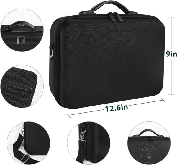 Carrying Case for Hyperice Hypervolt/Hypervolt Plus 5 Attachment Slots Portable Storage Bag Waterproof Anti Shock Hard Shell Case for Hypervolt Massage Device (Case Only) - Image 5