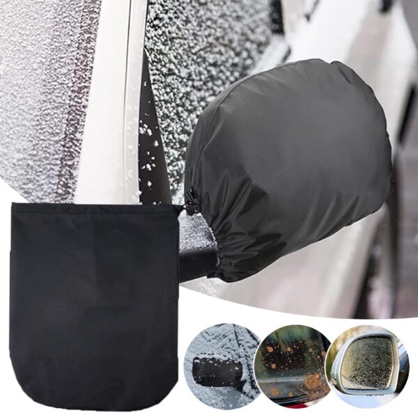 Auto Side Mirror Snow Cover,33 x 27cm Side View Mirror Cover,Frost Guard Mirror Cover Auto,Auto Rearview Protection Cover,Dust-Proof Waterproof Auto Exterior Rear View Mirrors,Car Mirror Accessories - Image 6