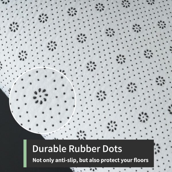 Yuanlne Rugs Living Room 200x300cm, Grey Area Rugs for Bedroom, Washable Anti Slip Extra Large Shaggy Soft Rug Fluffy Modern Floor Carpets Mat Beside Rugs for Kids Room (Tie Dye Dark Grey, 200x300) - Image 5