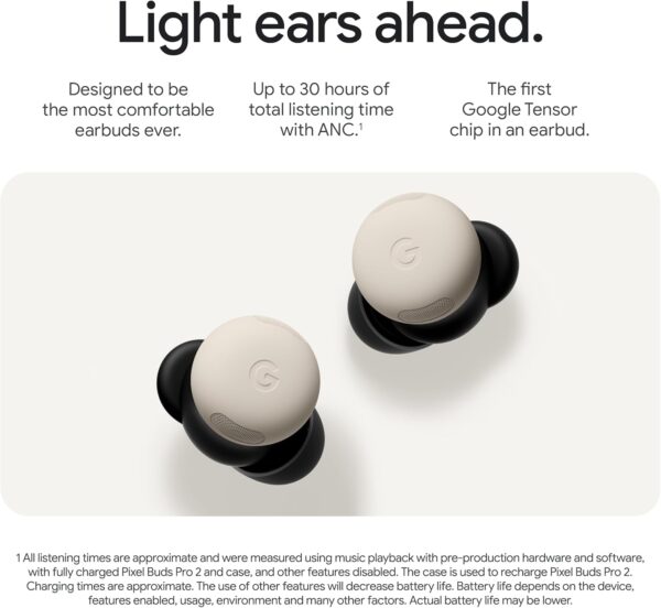 Google Pixel Buds Pro 2 - Wireless Earbuds with Active Noise Cancellation – Bluetooth Headphones - Hazel - Image 3