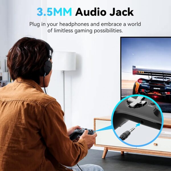 RALAN Wireless Controller with Paddles for Xbox One S/X, Xbox Series S/X, Windows PC, 2.4G Wireless Adapter with 3.5mm Headphone Jack, ALPS Joystick, Hall Effect Sensing trigger, Rechargeable Battery - Image 5