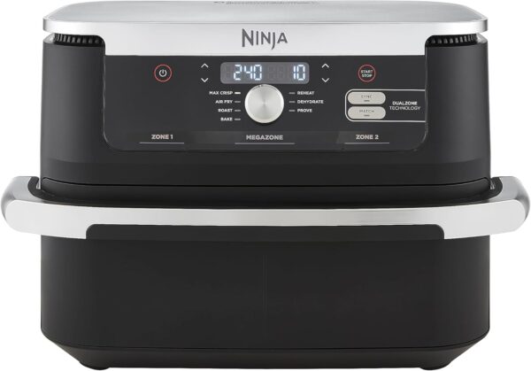 Ninja Foodi FlexDrawer Air Fryer, Dual Zone with Removable Divider, Large 10.4L Drawer, 7-in-1, Air-Fryer Uses No Oil, Air Fry, Roast, Bake, Max Crisp, Non-Stick Dishwasher Safe Parts, Black AF500UK - Image 2