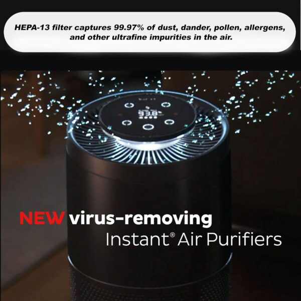 Instant 150-0011-01-UK AP300 Air Purifier Advanced 3-in-1 Filtration System, Sensor Control, Whisper-Quiet, Night/Auto/Eco Mode, Removes Viruses/Bacteria/Allergens, Large Rooms 36m², Black - Image 4