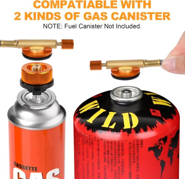 Adiwo Camping Stove Portable, Windproof Backpacking Burner, 3500W Rocket Gas Stove With Piezo Ignition, Foldable for Outdoor Hiking, Picnic, Trekking, BBQ - Image 10