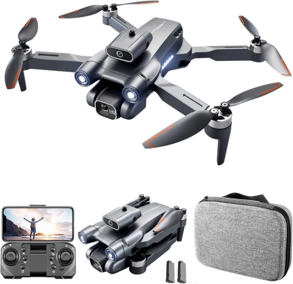 Goolsky Quadcopter with Camera LS-S1S 4K Dual WIFI 2.4G Brushless 6-Axis Gyro Optical Flow Positioning, Gesture Photography, Obstacle Avoidance, Trajectory Flight, Headless Mode Foldable 2 Battery - Image 2
