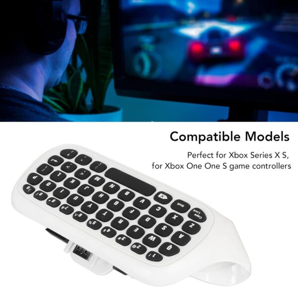 Controller Keyboard for Xbox with Wireless Connection,Full Keyboard Buttons and Chatpad for Xbox Series X S and One S Controllers - Image 5