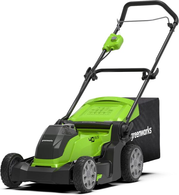Greenworks G40LM41 Cordless Lawnmower, 41cm Cutting Width, 2 x 40V Battery, 40V 5A Rapid Charger - Image 3