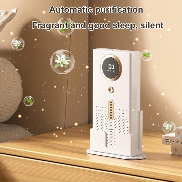 Room Air Purifier - Kitchen Air Cleaner | Air Purifier With 1800mAh Battery | Air Purifiers For Bedroom | Kitchen Air Cleaner | Desktop Air Purifiers Bedroom Home Filter Cleaner For Better Sleep Odor - Image 9