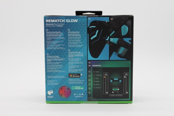 PDP Xbox REMATCH GLOW Wired controller TITAN STEEL - Image 9