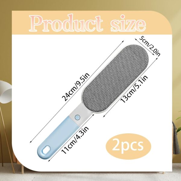 KPSRFG Pet Hair Remover, 2pcs Four-in-One Electrostatic Brush, Reusable Pet Hair Remover Brush - Double-Sided Clothes Brush for Dog & Cat Hair, for Clothes, Furniture, and Carpets(Blue, Pink) - Image 3
