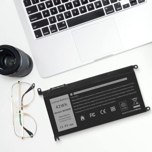 WDX0R 42WH Laptop Battery Replacement for Dell Inspiron 13 15 5000 7000 Series 5570 7579 7378 5567 7573 5565 5379 5378 Latitude 3490 3590 3340 3400 3390 3500 3190 5468 5568 P69G 3CRH3 WDXOR 11.4V - Image 7
